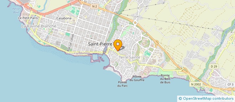 localisation de l'entreprise SUN CREATIVE  SAINT-PIERRE