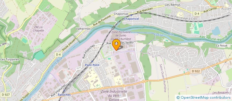 localisation de l'entreprise SUN'DESIGN à SAINT-OUEN-L'AUMONE