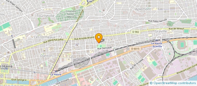 localisation de l'entreprise SUN E FRANCE à LE HAVRE