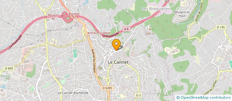 localisation de l'entreprise SUN EDEN à LE CANNET