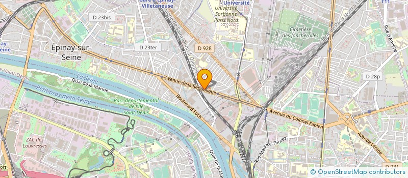 localisation de l'entreprise SUN ELEC à EPINAY-SUR-SEINE