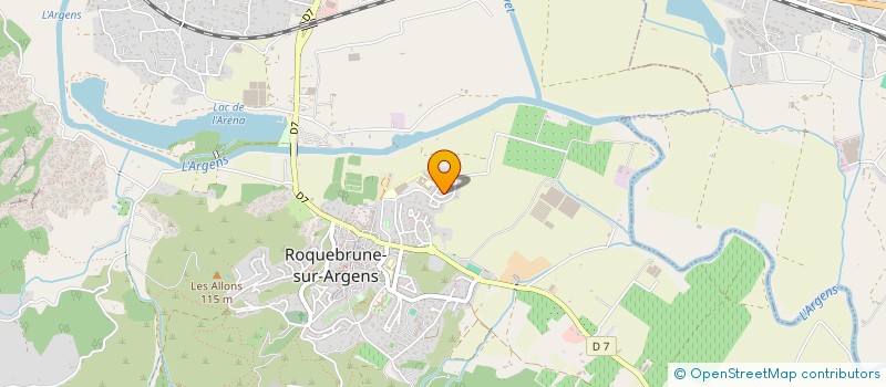 localisation de l'entreprise SUN ELEC à ROQUEBRUNE-SUR-ARGENS
