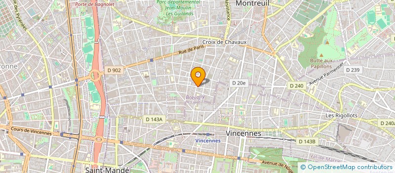 localisation de l'entreprise SUN ELEC à MONTREUIL