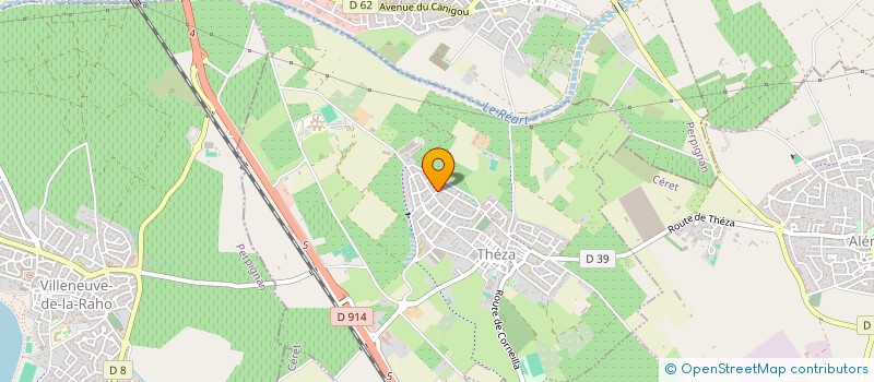 localisation de l'entreprise SUN ENERGIE SERVICES  THEZA