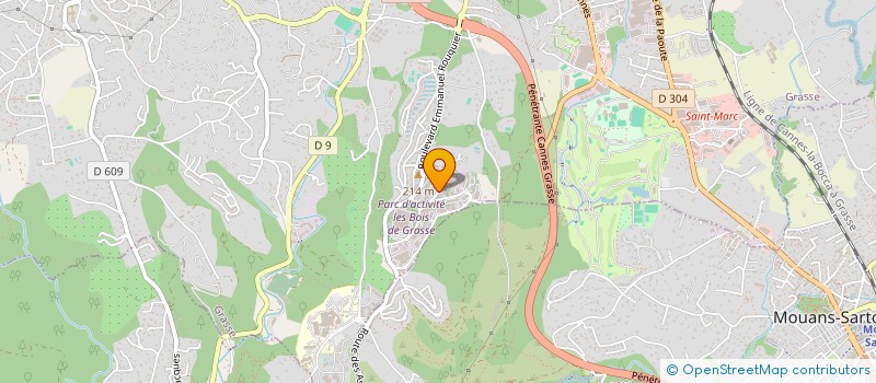 localisation de l'entreprise SUN ENERGY 06  GRASSE