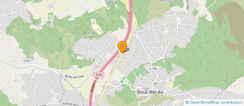 localisation de l'entreprise SUN ENERGY  BOUC-BEL-AIR