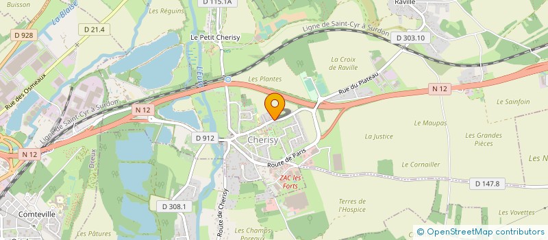 localisation de l'entreprise SUN ET WATT à CHERISY