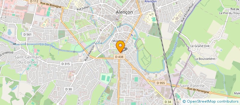 localisation de l'entreprise SUN FAST FOOD à ALENCON