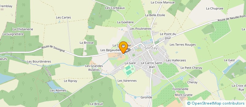 localisation de l'entreprise SUN FOREST ENR  SONZAY