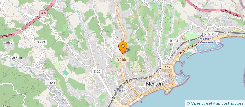 localisation de l'entreprise SUN GARAGE à MENTON