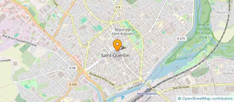 localisation de l'entreprise SUN GOLD à SAINT-QUENTIN