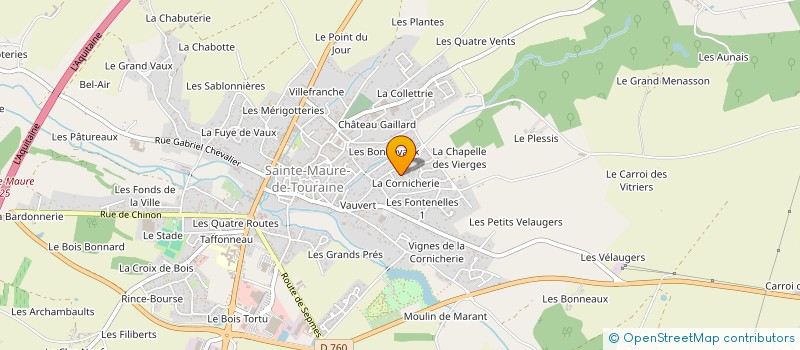 localisation de l'entreprise SUN-GRAPHIC à SAINTE-MAURE-DE-TOURAINE