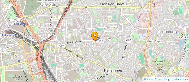 localisation de l'entreprise SUN'HOUSE à LILLE