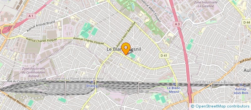 localisation de l'entreprise SUN IMMO à LE BLANC-MESNIL