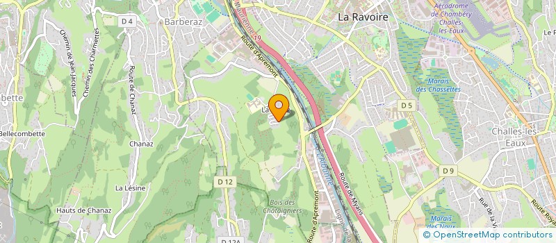 localisation de l'entreprise SUN-INDUS à LA RAVOIRE