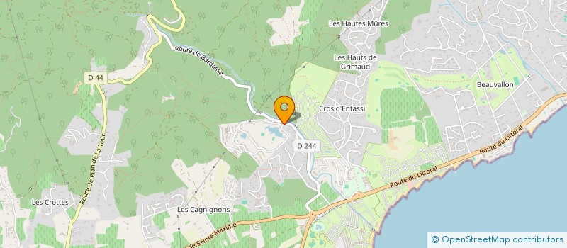 localisation de l'entreprise SUN INVEST à GRIMAUD