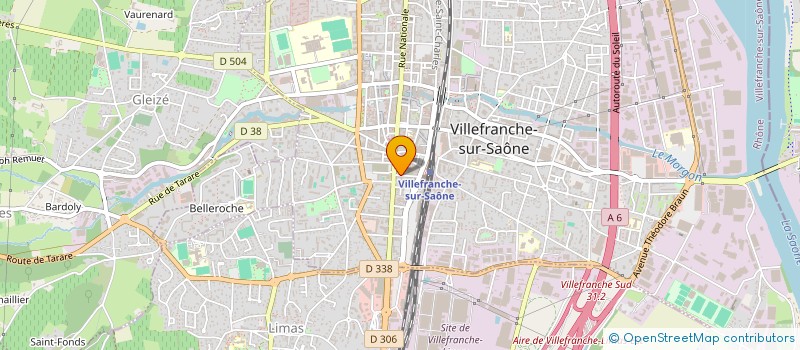 localisation de l'entreprise SUN LATITUDE à VILLEFRANCHE-SUR-SAONE