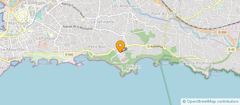 localisation de l'entreprise SUN LAV à TOULON