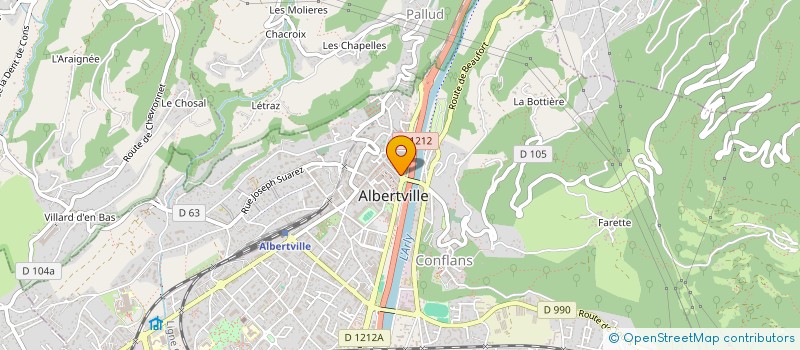 localisation de l'entreprise SUN LEAD FRANCE à ALBERTVILLE