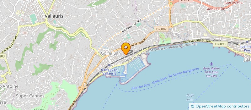 localisation de l'entreprise SUN LOFT à VALLAURIS