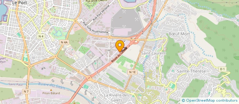 localisation de l'entreprise SUN NEWS REUNION  LE PORT