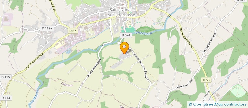 localisation de l'entreprise SUN-PAC  SAINT-DONAT-SUR-L'HERBASSE