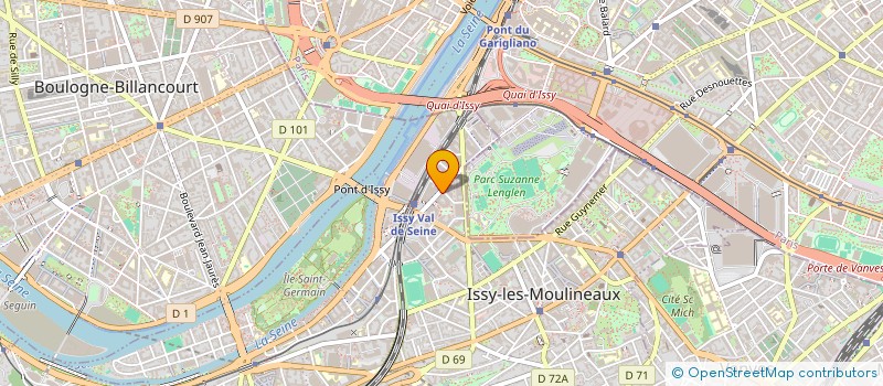 localisation de l'entreprise SUN PEINTURE à ISSY-LES-MOULINEAUX
