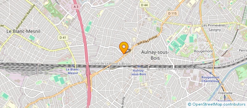 localisation de l'entreprise SUN PIZZA à AULNAY-SOUS-BOIS