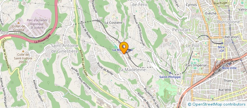 localisation de l'entreprise SUN PIZZAS à NICE