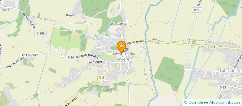 localisation de l'entreprise SUN POOL  SAINT-CLAR-DE-RIVIERE