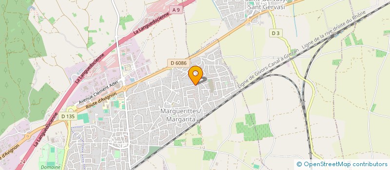 localisation de l'entreprise SUN POWER ELEC 30  MARGUERITTES