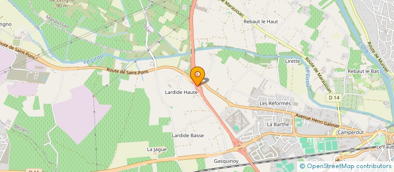 localisation de l'entreprise SUN PROJECT ENERGY  BEZIERS