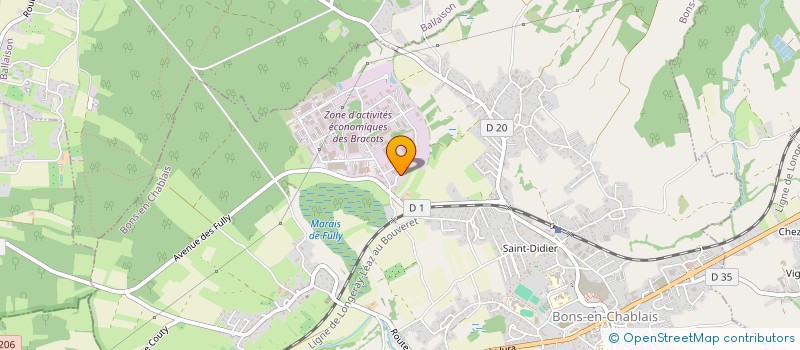 localisation de l'entreprise SUN QI  BONS-EN-CHABLAIS