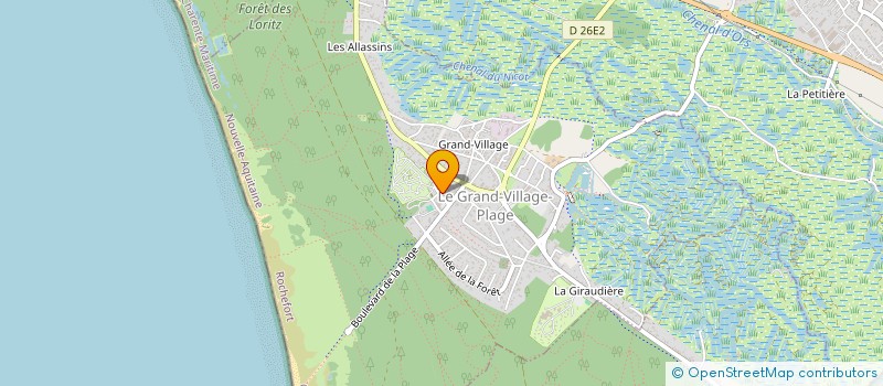 localisation de l'entreprise SUN RESTOS à LE GRAND-VILLAGE-PLAGE