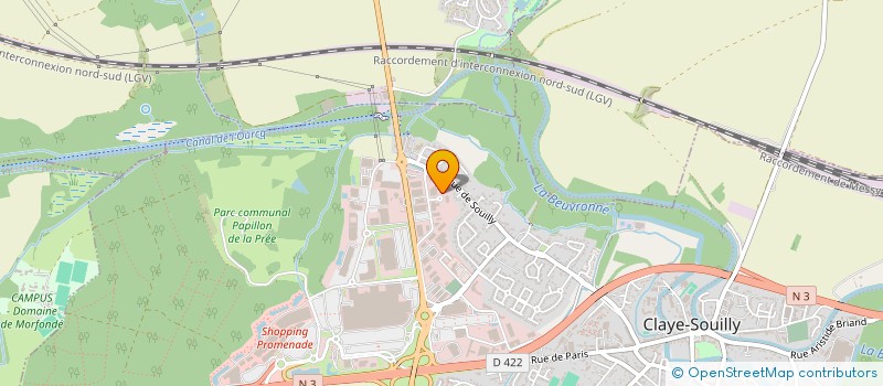 localisation de l'entreprise SUN SERVICE  CLAYE-SOUILLY