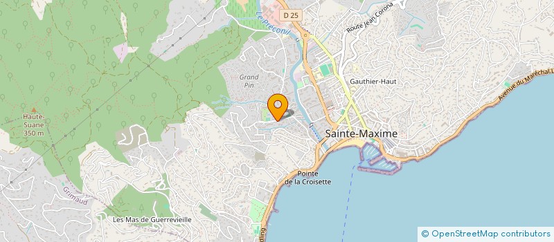 localisation de l'entreprise SUN SERVICES à SAINTE-MAXIME