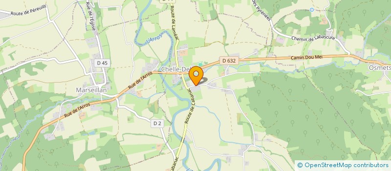 localisation de l'entreprise SUN SHINE  CHELLE-DEBAT