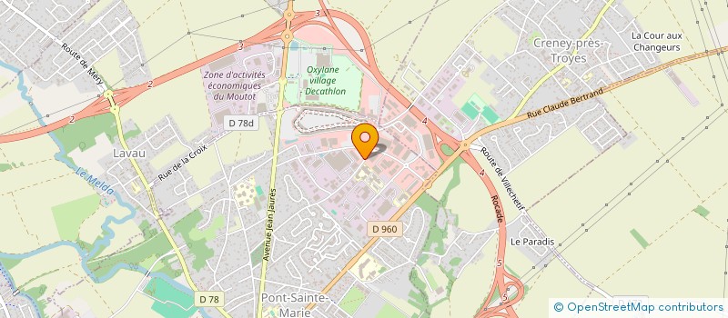 localisation de l'entreprise SUN SMILE TROYES  PONT-SAINTE-MARIE