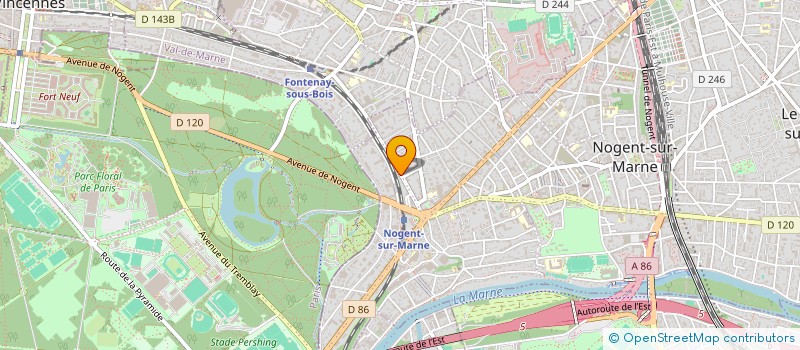 localisation de l'entreprise SUN SOTHI INGENIERIE  NOGENT-SUR-MARNE