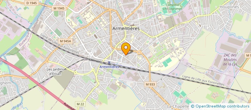 localisation de l'entreprise SUN & SPA à ARMENTIERES