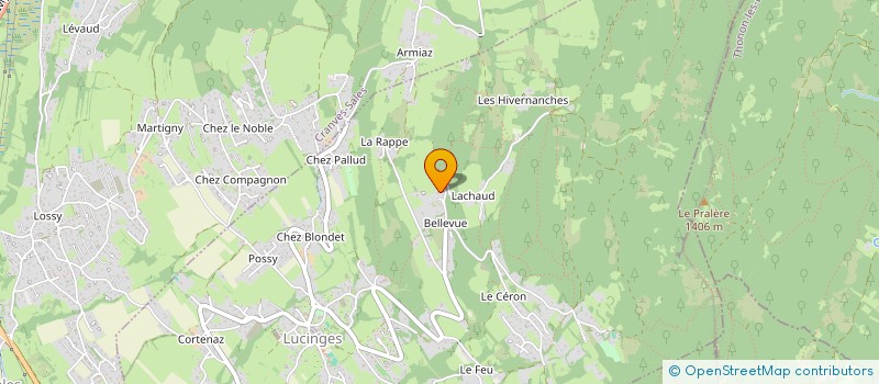 localisation de l'entreprise SUN&STONE à LUCINGES