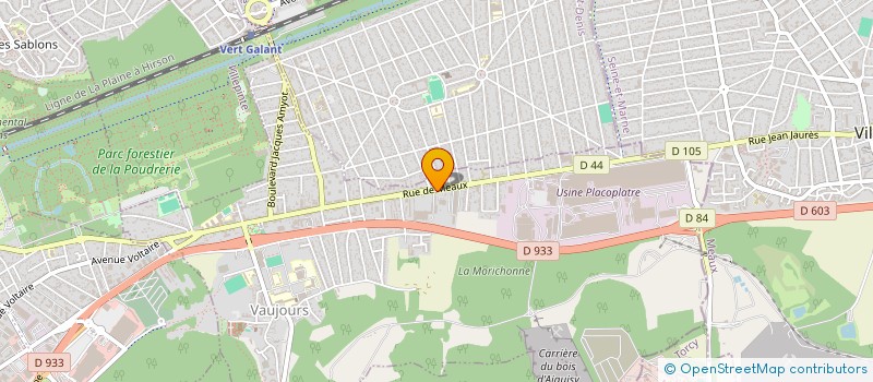 localisation de l'entreprise SUN STORE à VAUJOURS