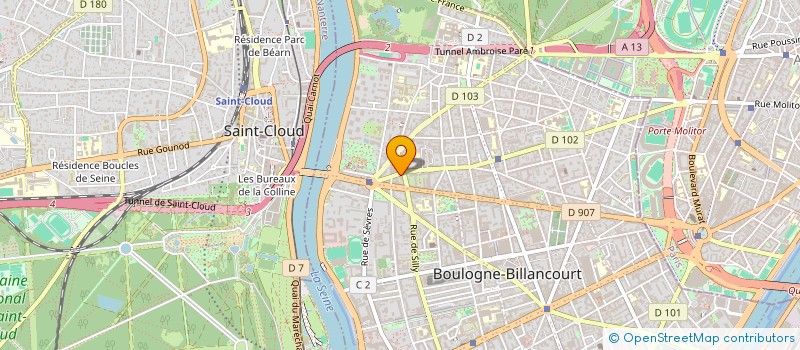 localisation de l'entreprise SUN SUSHI à BOULOGNE-BILLANCOURT