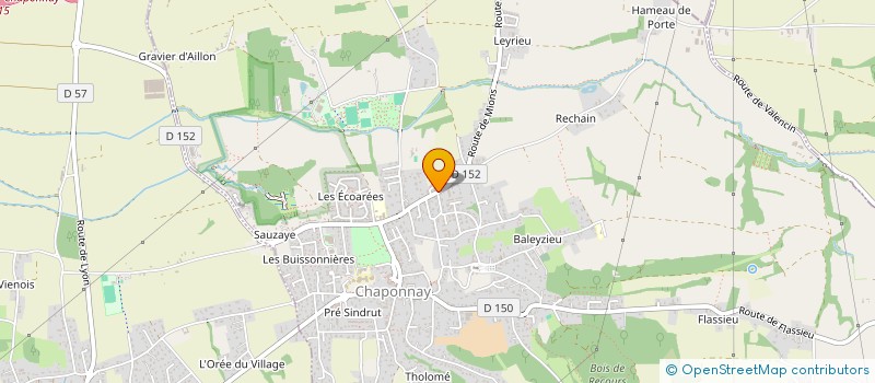 localisation de l'entreprise SUN TASSIN à CHAPONNAY