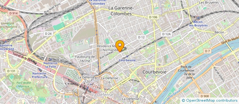 localisation de l'entreprise SUN TM à COURBEVOIE