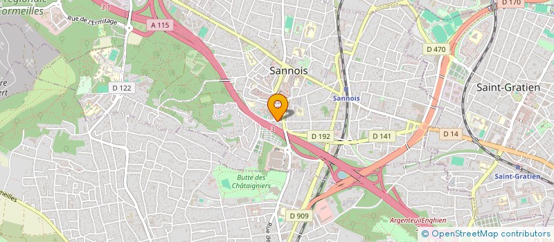 localisation de l'entreprise SUN TOURS  SANNOIS