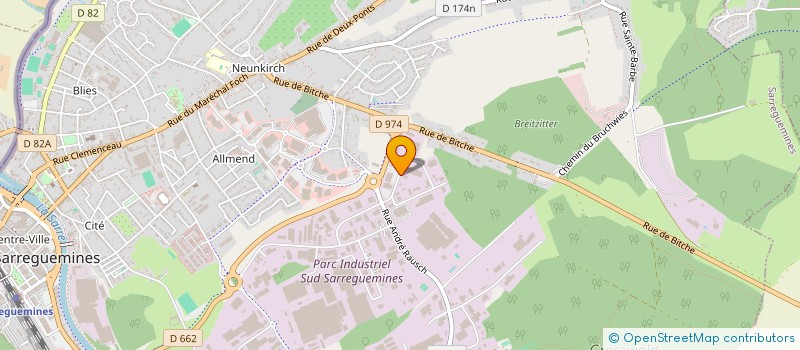 localisation de l'entreprise SUN WATT  SARREGUEMINES