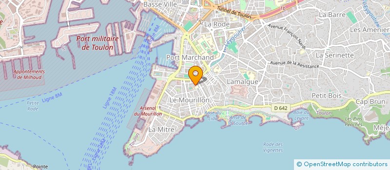 localisation de l'entreprise SUN WEST  TOULON