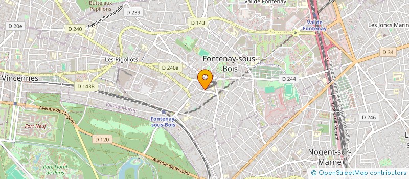 localisation de l'entreprise SUN WHITENESS à FONTENAY-SOUS-BOIS