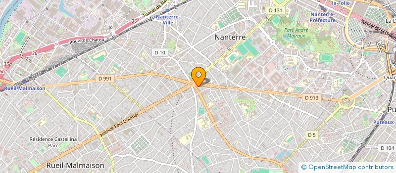 localisation de l'entreprise SUN-Y à NANTERRE